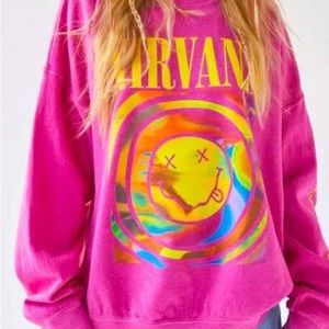NIRVANA PINK SWEATSHIRT